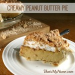Peanut Butter Pie Recipe from https://thatsmyhome.com