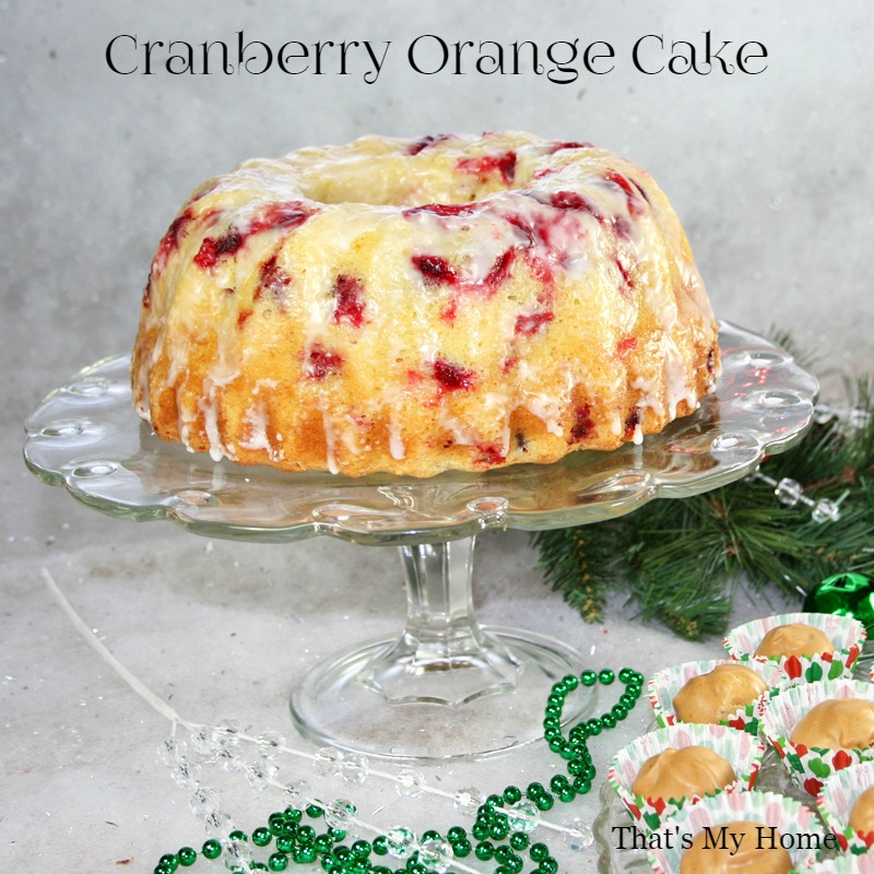 Christmas Orange Cranberry Cake Recipe (video) - Tatyanas Everyday Food