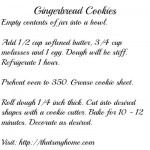 gingerbread cookie mix in a jar recipe from thatsmyhome.com