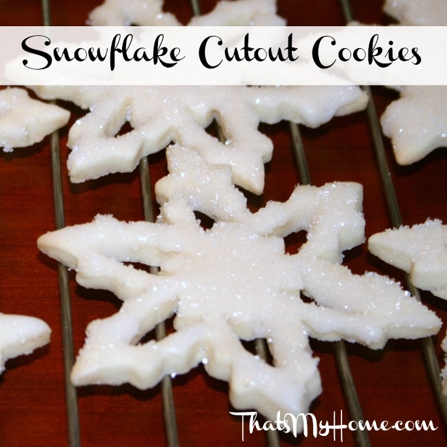 Snowflake Cookies … Let it Snow!