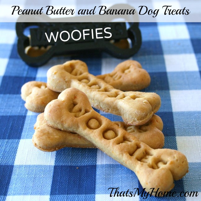 Peanut Butter and Banana Dog Treats