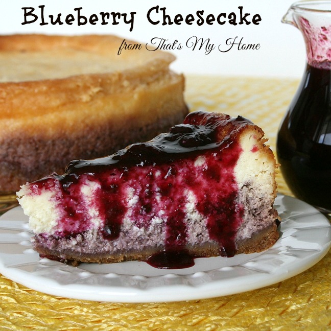 Blueberry Cheesecake from That's My Home