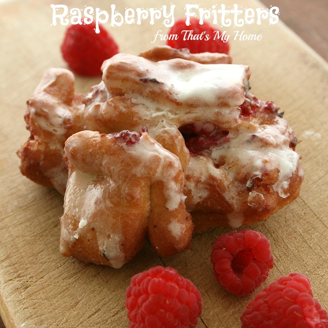 Raspberry Fritters from That's My Home